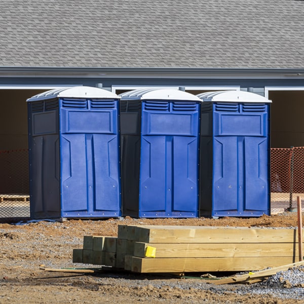 what is the expected delivery and pickup timeframe for the portable toilets in Logan